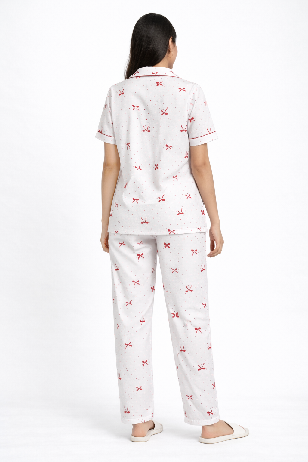 Red & White Night Suit