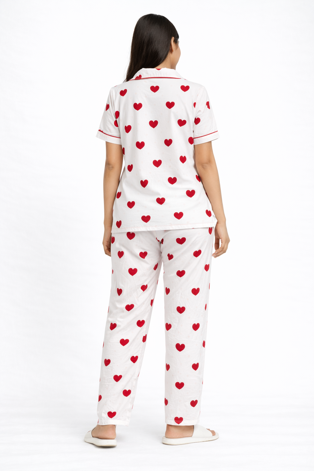 Red & White Night Suit