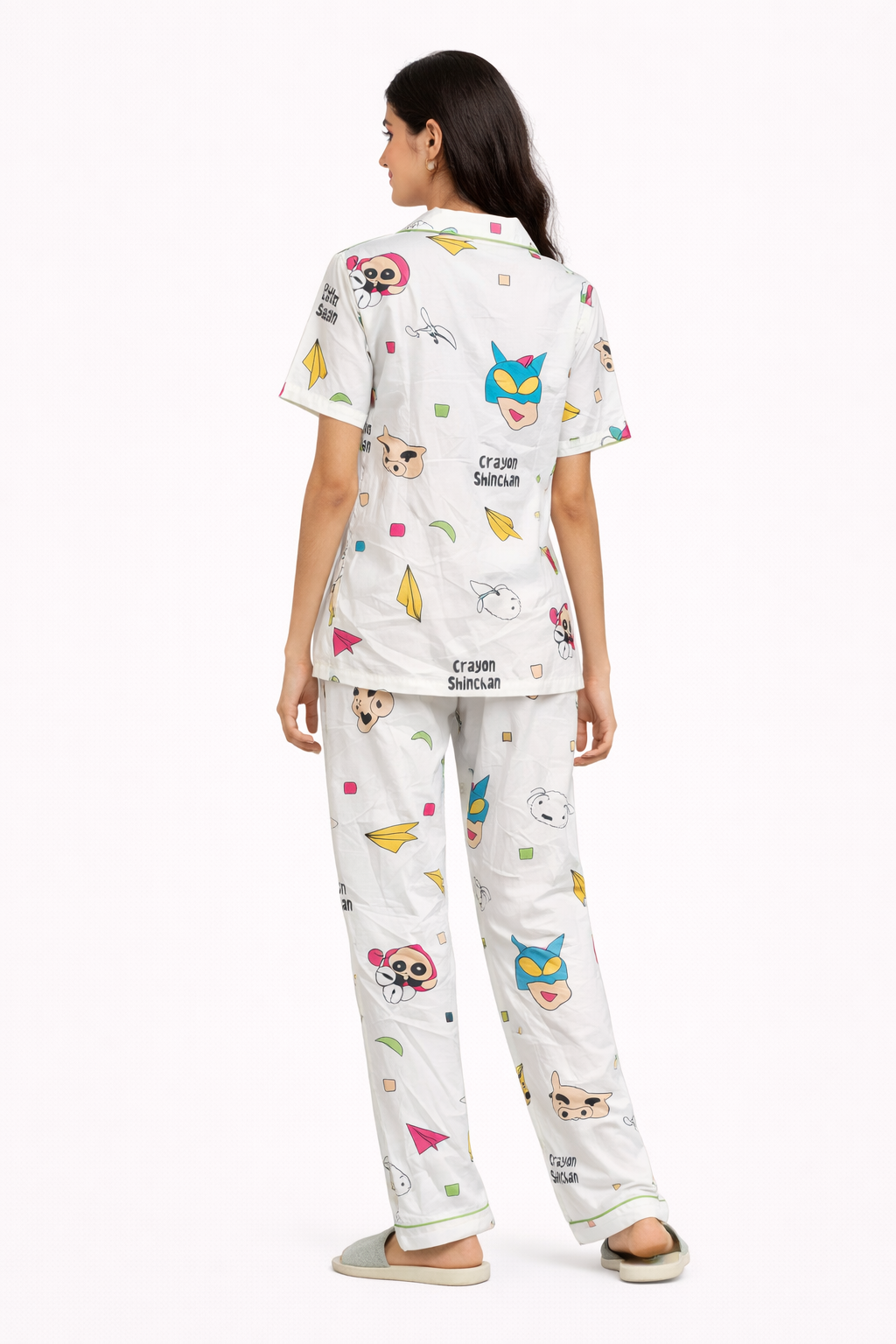 White Shin Chan Night Suit