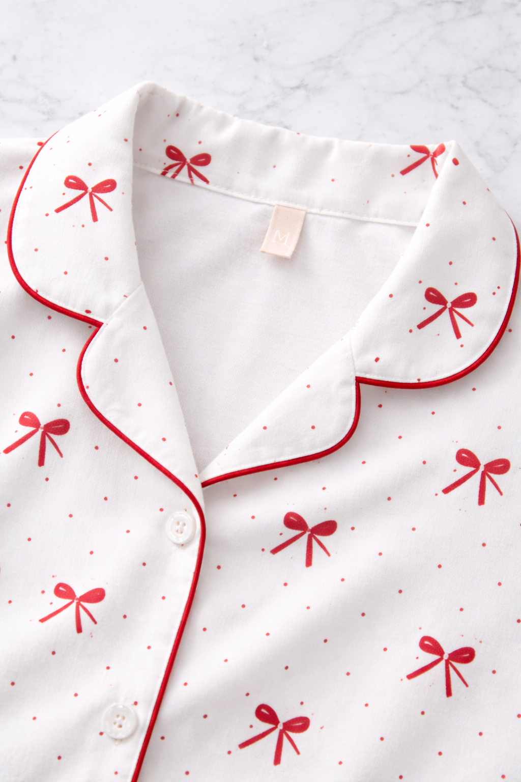 Red & White Night Suit