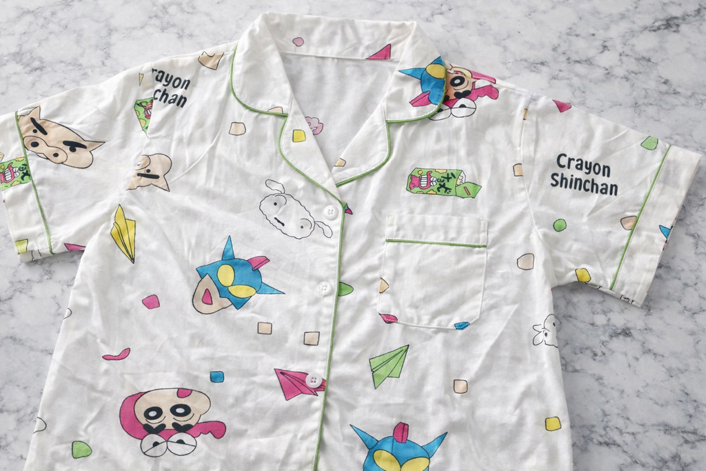 White Shin Chan Night Suit