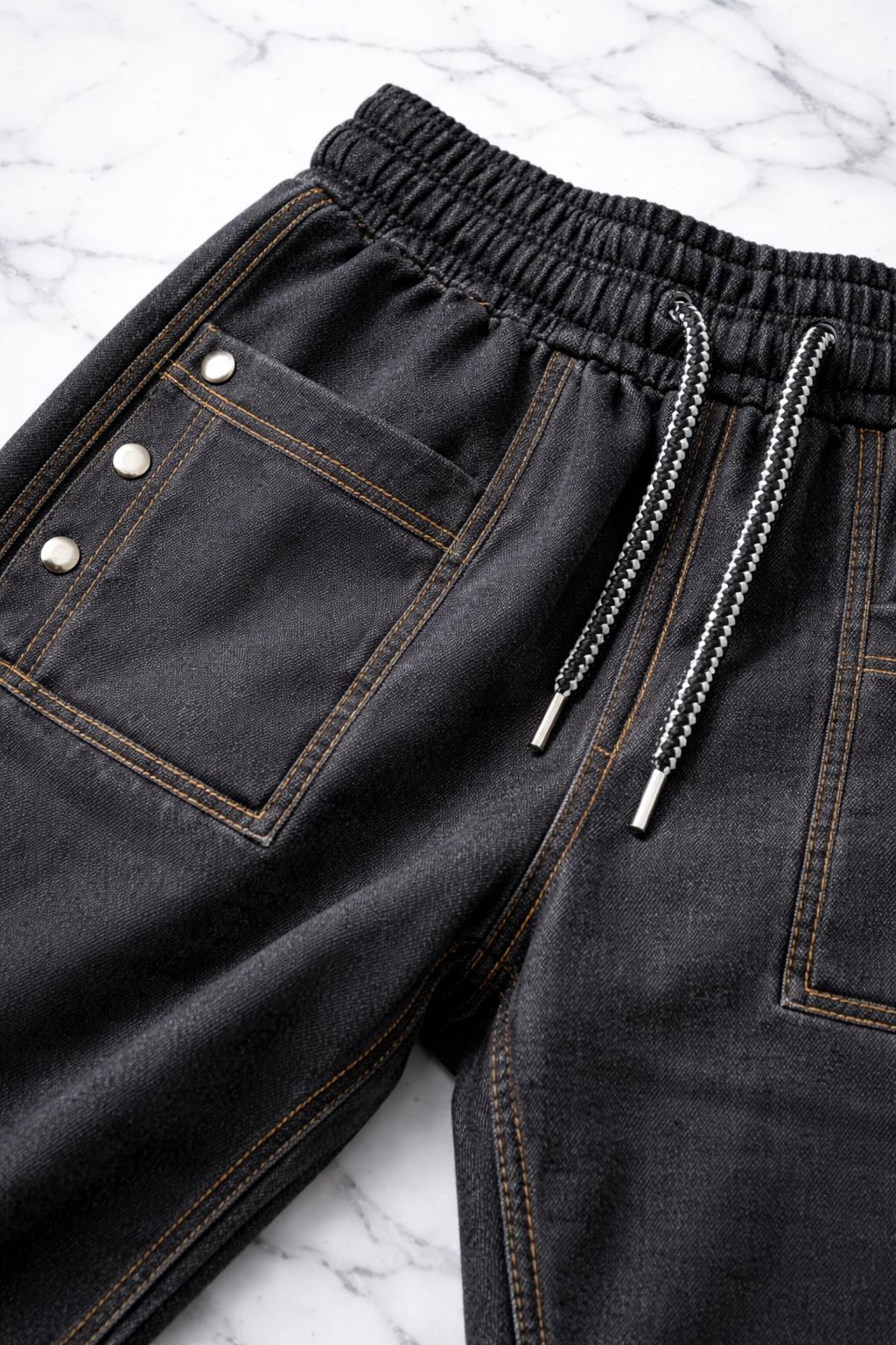 Fleece Denim Pants